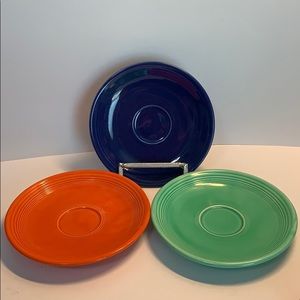Vintage fiesta AD Demitasse saucers set of three